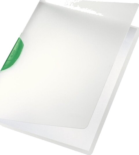 Leitz Colorclip   Klipsfil   For A4 210 X 297 Mm   Kapasitet: 30 Ark   Translucent Med Grønn Klips
