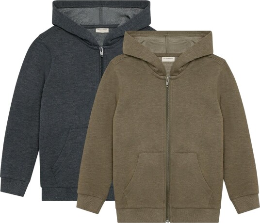 Minymo Sweat Jacket W. Hood (2-Pack) - Multi/patterned - 146 Minymo Sweat Jacket W. Hood (2-Pack) - Multi/patterned - 146