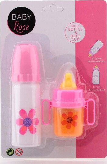 Baby Rose Tåteflasker til Dukker 3+ år 2 stk.