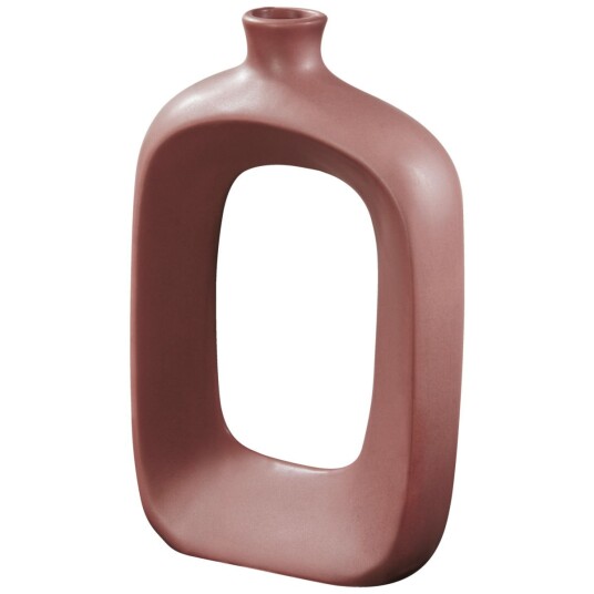 Vase Esila middels; 14.6x5.2x23.4 cm (LxBxH); Marsala; Rektangulær Vase Esila middels; 14.6x5.2x23.4 cm (LxBxH); Marsala; Rektangulær