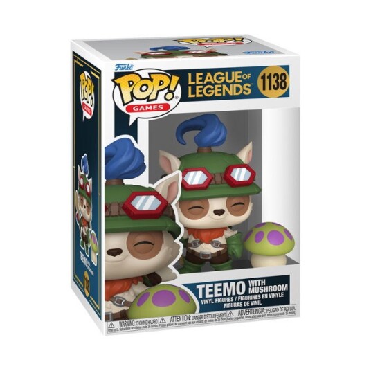 Funko League of Legends Teemo med Sopp Figur i Displayeske