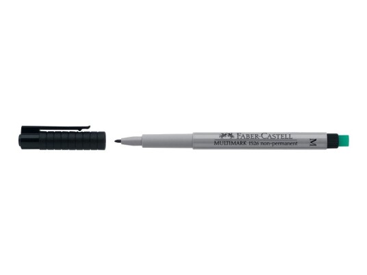 Faber-Castell Multimark 1526 - Markør - Ikke-Permanent - Svart - 1 Mm - Medium - Med Viskelær