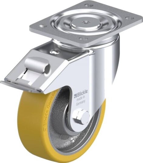 Blickle 513796 Lh-Gth 150K-Fi Styrehjul Med Brems, Hjuldiameter 150 Mm, Bæreevne (Maks.) 800 Kg (1 Stk.)