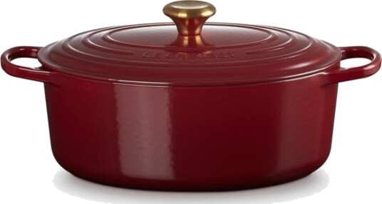 Le Creuset Signature Oval Gryte i St??pejern 31 cm 6,3 L R??d Le Creuset Signature Oval Gryte i St??pejern 31 cm 6,3 L R??d