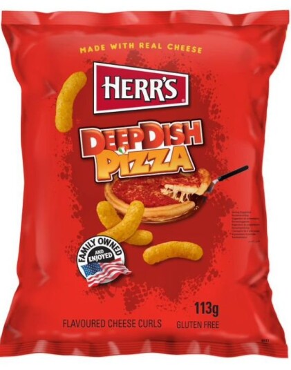 Herr"s Deep Dish Pizza Ostepop 113 gram USA Import