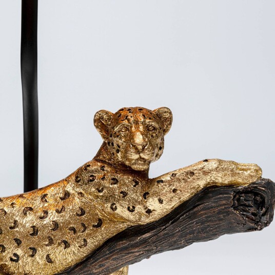 KARE Designer bordlampe Relax Leopard, Sort, Stue / spisestue, Kunststoff, Design KARE Designer bordlampe Relax Leopard, Sort, Stue / spisestue, Kunststoff, Design