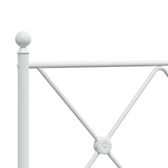  Sengegavl i metall hvit 160 cm 8721012374706