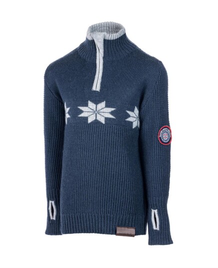MoveOn Finnsnes 100% Ullgenser Kids Marine Marine 152 158/ 12 13 år