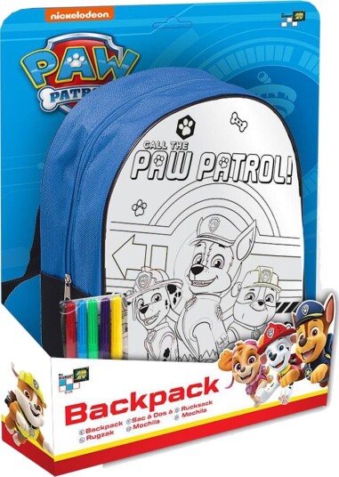 Paw Patrol DIY Ryggsekk med Blyanter Blå Paw Patrol DIY Ryggsekk med Blyanter Blå