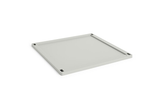 HAY Colour Crate Square lokk plast large Grey