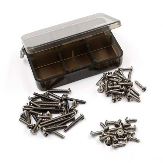Yeah Racing Titanium Screw Assorted Set w/Box For Tamiya Super H Yeah Racing Titanium Screw Assorted Set w/Box For Tamiya Super H