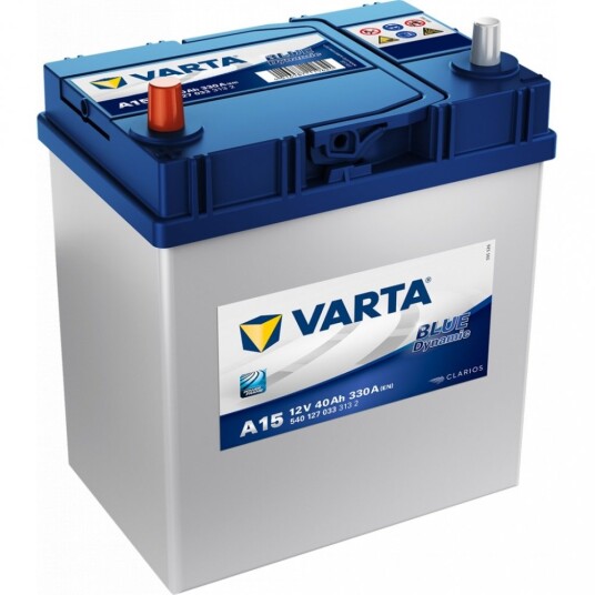 VARTA Blue Dynamic Batteri 12V 40AH 330CCA (187x127x200/227) +venstre A15.