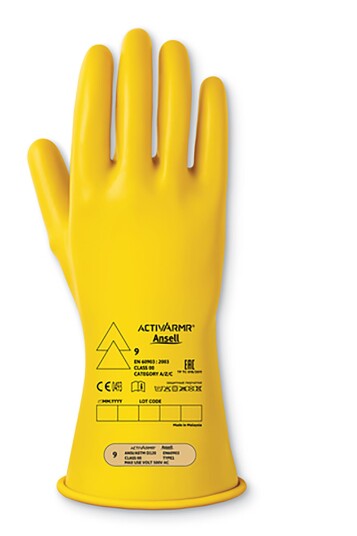 Ansell ActivArmr RIG0011Y Hanske lavspenning 10 Klær