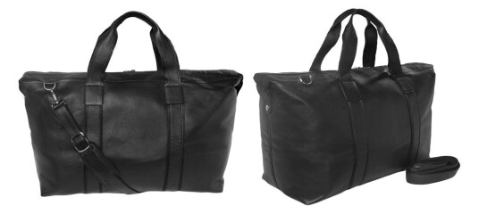 FERRELLI WEEKEND BAG LEATHER EXC 60L BK
