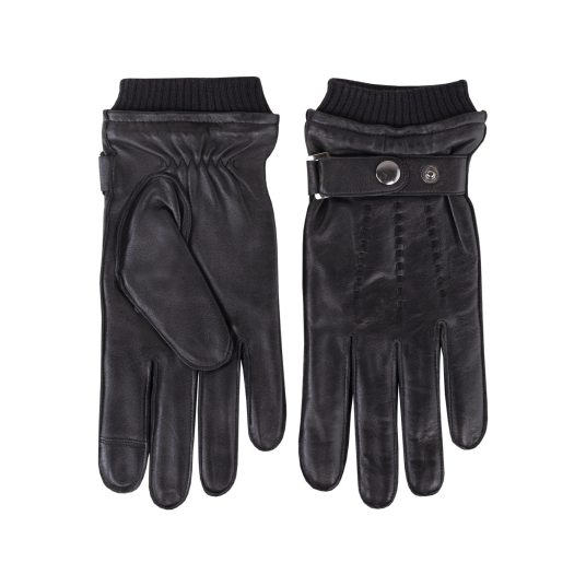 Carli Glove Black XL Leather glove with snap