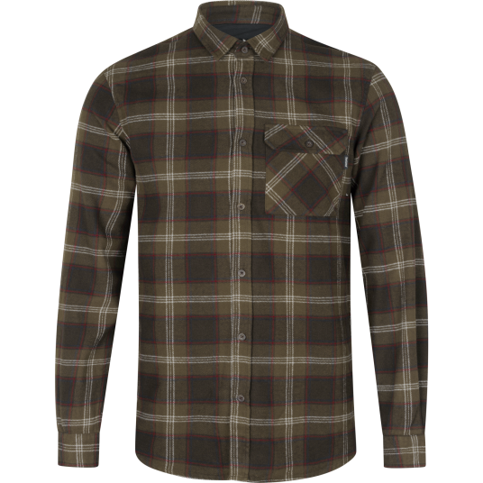 Seeland Glen Flanellskjorta Herre Pine green check 5XL 5XL