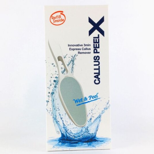 Callus Peel X File Kit (inkl. 2 refill pads) Ekspress fjerning av hardheter under føtter / hæl