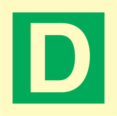 Jo Safety Character D IMO sign 100078 Jo Safety Character D IMO sign 100078