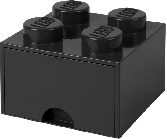 LEGO Oppbevaringsboks med Skuff 4 Svart LEGO Oppbevaringsboks med Skuff 4 Svart
