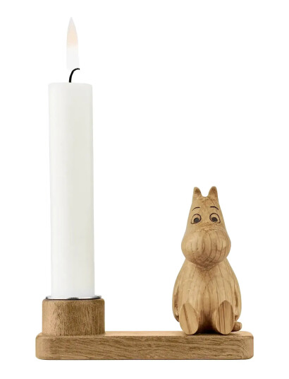 Dsignhouse Moomin Mumitrolden Lysestake i FSC Eik H:7.5 cm