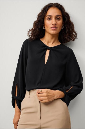 Ellos Collection Bluse Linnea Svart