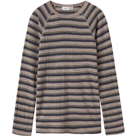 Name It Satellite Ombre Blue Nkmwang Ull Needle Ls Topp Stripe 116