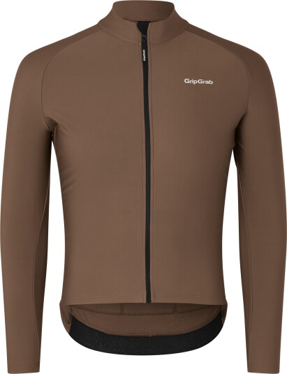 Gripgrab Herre PACR Thermal Long Sleeve Jersey Brown L