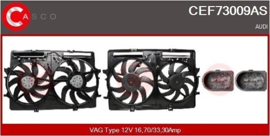 CASCO CEF73009AS Kjølevite radiator CASCO CEF73009AS Kjølevite radiator