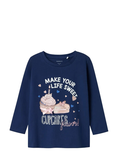 name it Nmfnichola Ls Top Box Navy 86