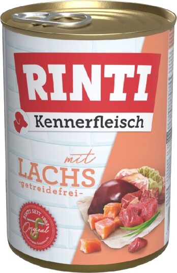 Rinti Våtfôr Kennerfleisch Laks 12 X 400 G Rinti Våtfôr Kennerfleisch Laks 12 X 400 G