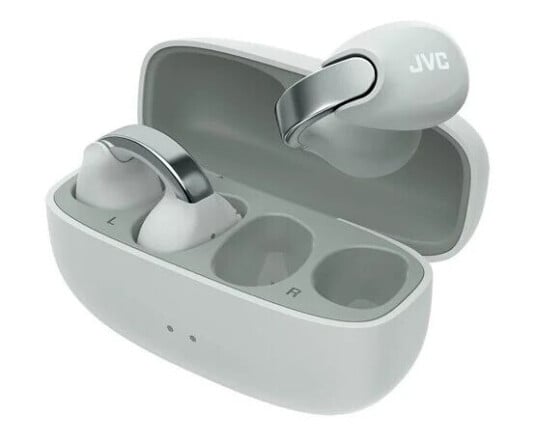 JVC Open Ear Nearphone True Wireless Headphones White JVC Open Ear Nearphone True Wireless Headphones White