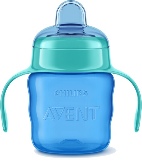 Philips Avent Nybegynnerkopp 200 ml 6m+ Blå/Grønn Philips Avent Nybegynnerkopp 200 ml 6m+ Blå/Grønn