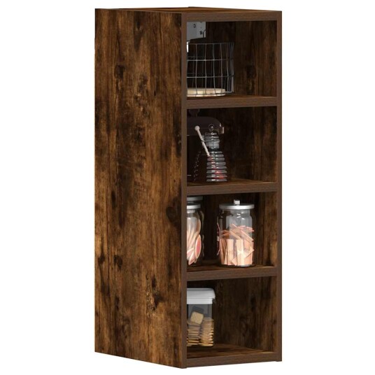 Vegghengt skap røkt eik 20x29,5x60 cm konstruert tre 8721158425072