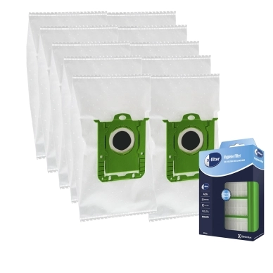 Premium Støvsugerposer 10st. + HEPA  og motorfilter