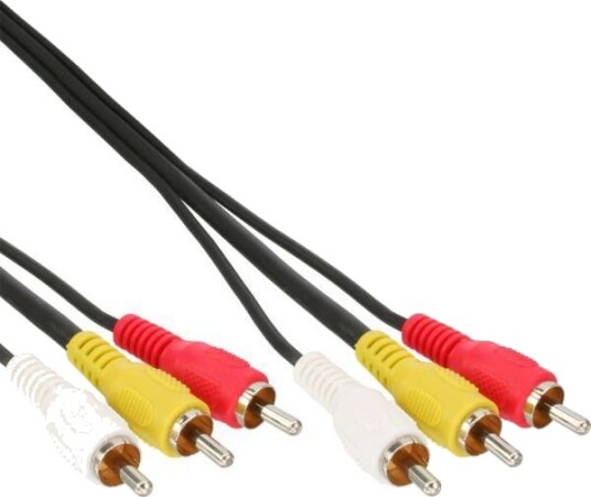 Inline 89611 3 X Rca 1 M Svart