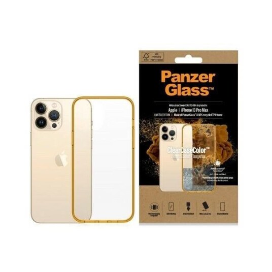 PanzerGlass Mobildeksel iPhone 13 Pro Max AntiBakteriell Transparent MagSafe Tangerine PanzerGlass Mobildeksel iPhone 13 Pro Max AntiBakteriell Transparent MagSafe Tangerine