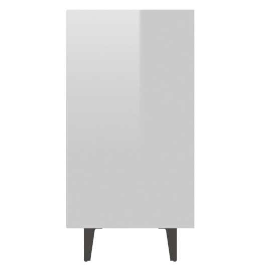 vidaXL Skjenk høyglans hvit 103,5x35x70 cm sponplate