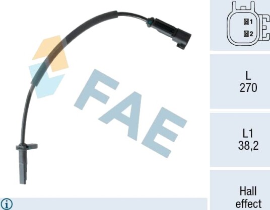 FAE 78556 Sensor ABS FAE 78556 Sensor ABS