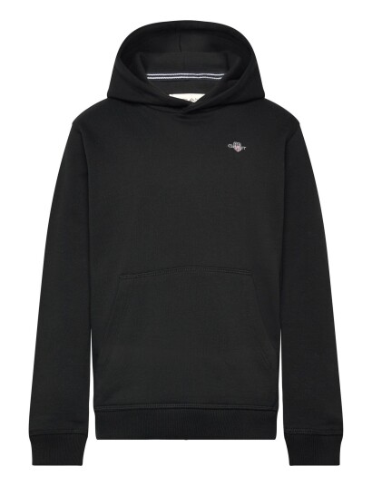 Gant Kids Shield Hoodie Black 128 Gant Kids Shield Hoodie Black 128