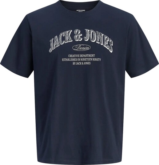 Jack & Jones Jjedenver Logo Tee Ss O Neck Sn Navy XS