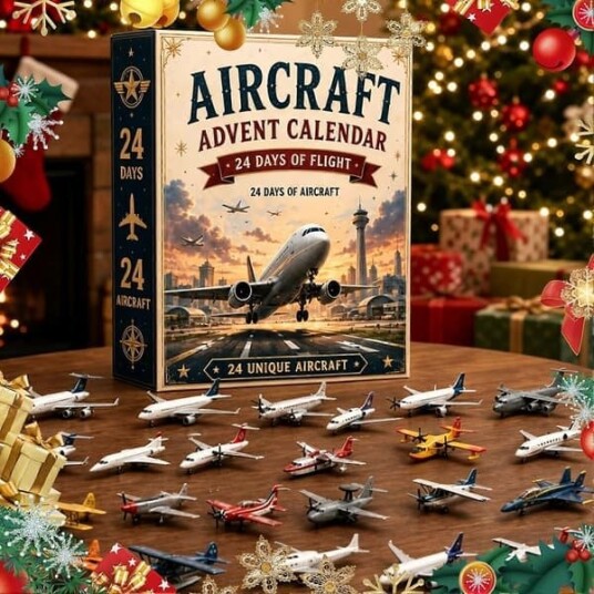 Fly Adventskalender 2026 24 dager nedtelling til jul med 24 flymodeller