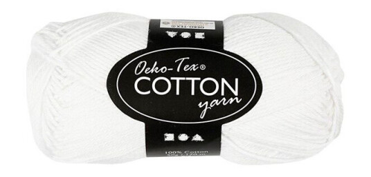 Creativ Company Cotton yarn White 50gr 170m