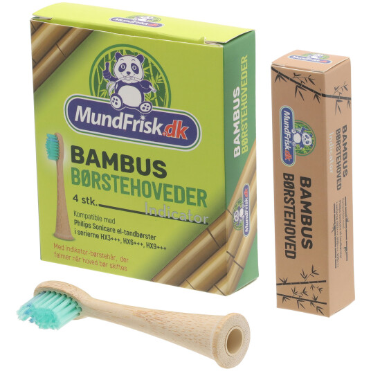 Bambusbørstehoder for Philips SoniCare Mouth Fresh Indicator