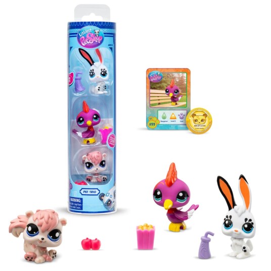 Littlest Pet Shop Lps Pet Trio In Tube