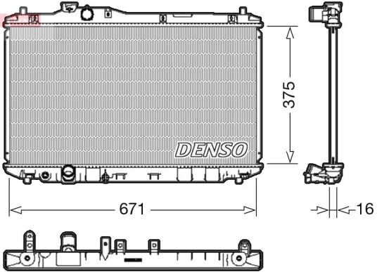 Radiator DENSO DRM40037