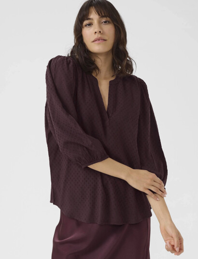 Kaffe Kaannika Blouse - Brown - 34 Kaffe Kaannika Blouse - Brown - 34