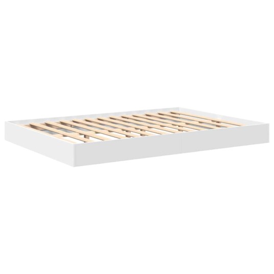 Bokhyljeseng Hvit 160x200 cm Sponplate
