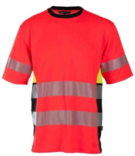 BS Gjøvik T-skjorte, HiVis kl.3 Unisex, Str. 2XL, Rød/Sort BS Gjøvik T-skjorte, HiVis kl.3 Unisex, Str. 2XL, Rød/Sort
