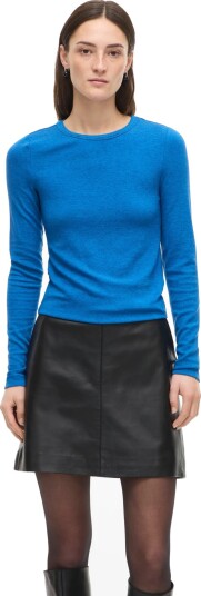 ROUGE EDIT Roumaple L/S O Neck Tee/2   Blue   L