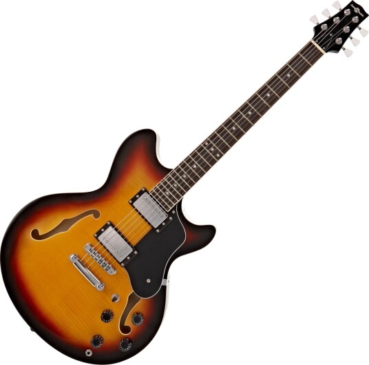 Gear4Music San Francisco Semiakustisk Gitar Sunburst
